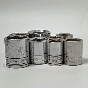 3/8 Drive 6 Point Shallow Sockets Assorted Sizes See Pics for Descriptions #0774
